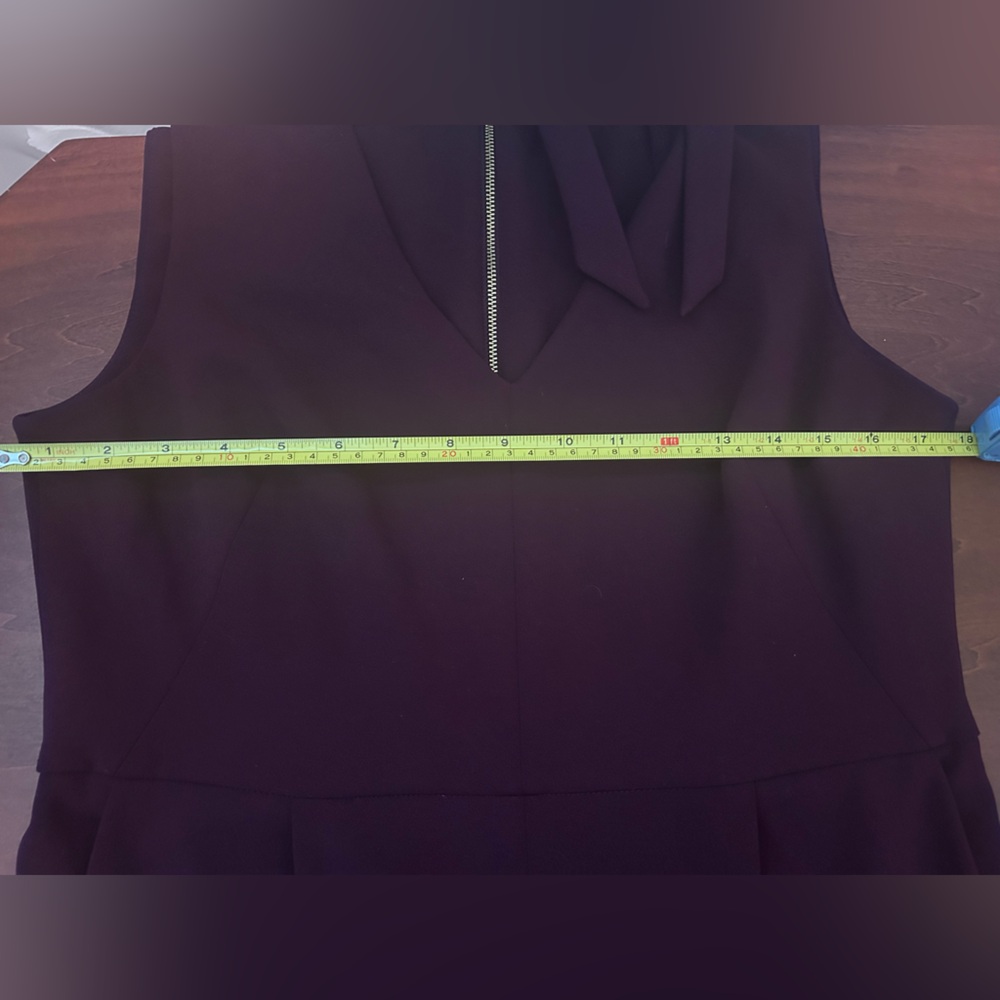 Calvin Klein aubergine gold hardware jumpsuit size 12 - Picture 11 of 13